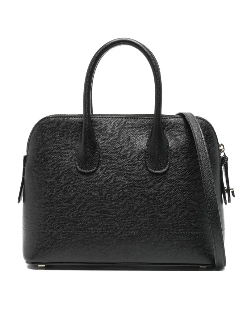 Valextra Kleiner MyLogo Tote Bag - Schwarz Schwarz