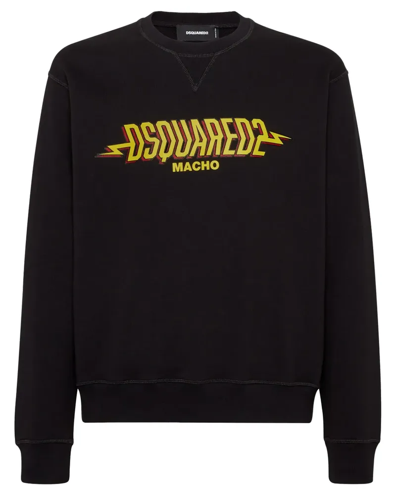 Dsquared2 Sweatshirt mit Logo-Print - Schwarz Schwarz