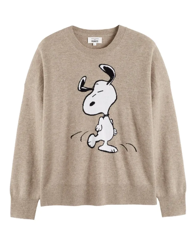 Chinti & Parker Dancing Snoopy Pullover - Nude Nude