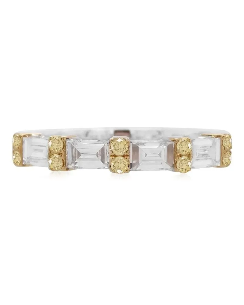 HYT Jewelry 18kt Weißgoldring mit Diamanten - Silber Silber