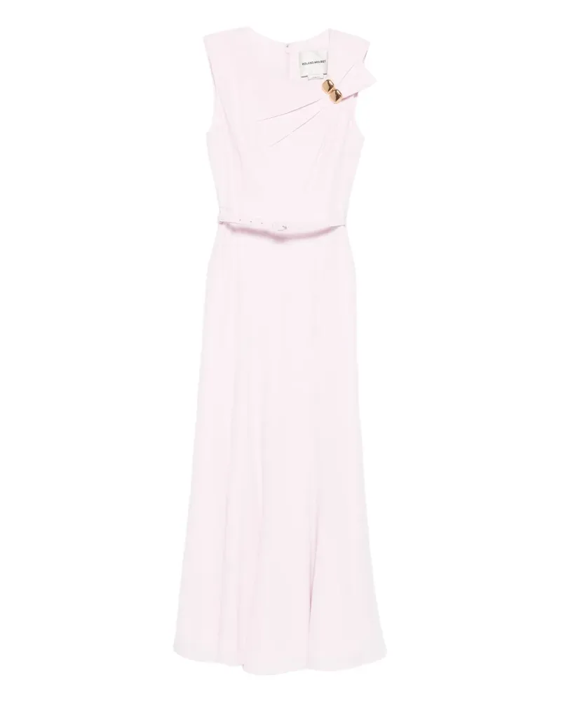 Roland Mouret Midikleid mit Gürtel - Rosa Rosa