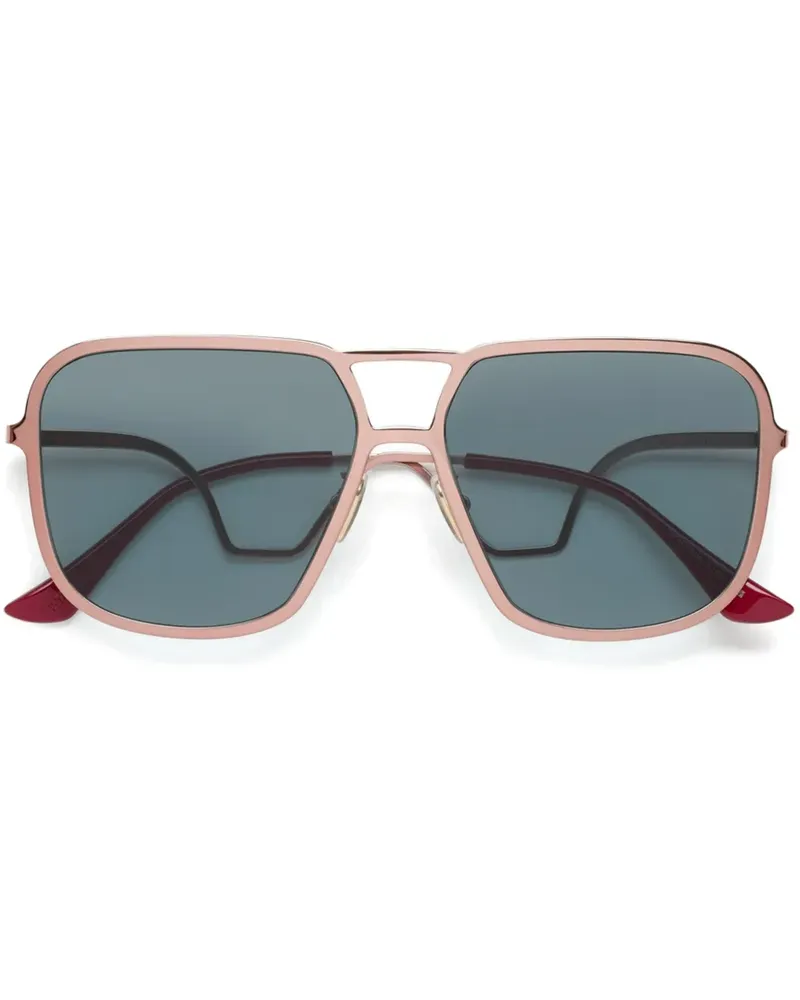 Marni Sonnenbrille mit eckigem Gestell - Rosa Rosa