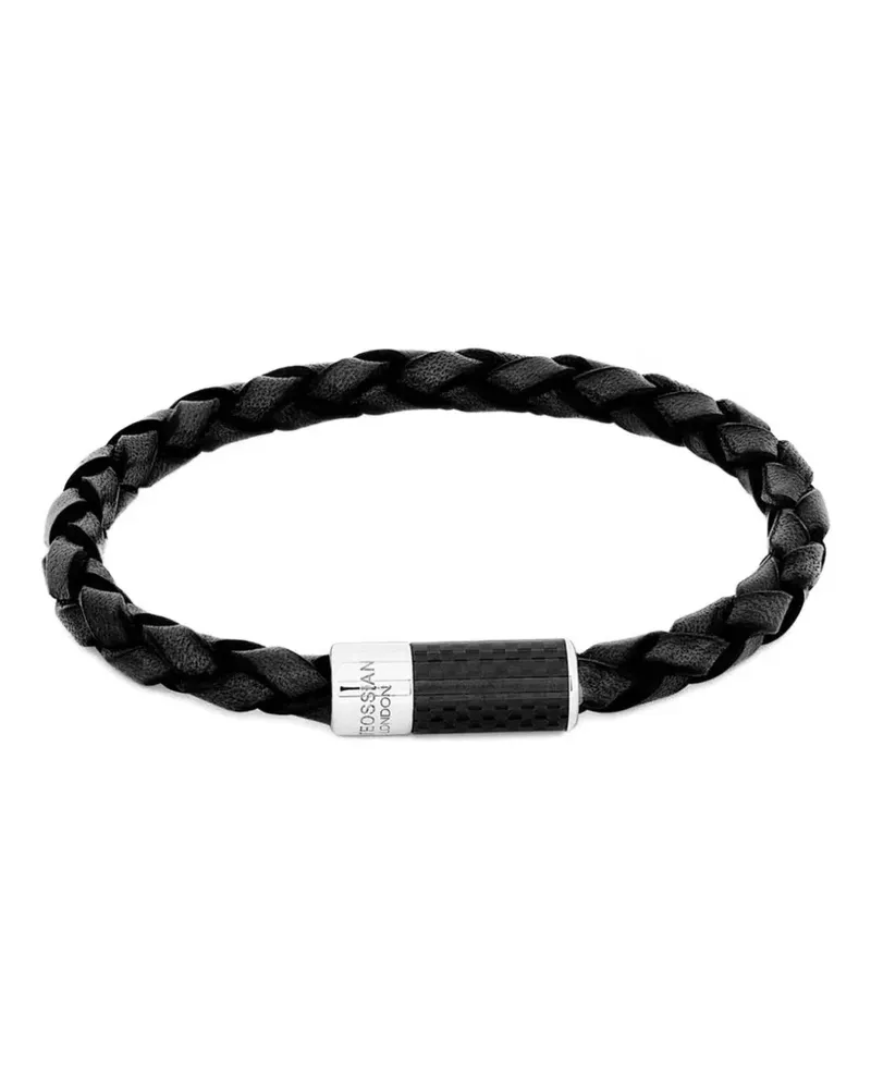 Tateossian Geflochtenes Armband - Schwarz Schwarz