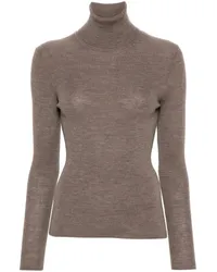 P.A.R.O.S.H. P.A.R.O H. Gerippter Rollkragenpullover Nude