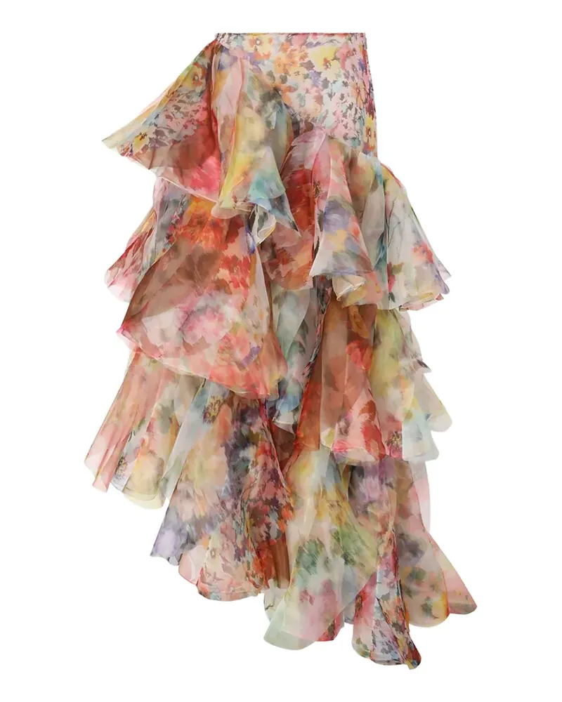 Zimmermann Luna Fanned maxi skirt - Rosa Rosa