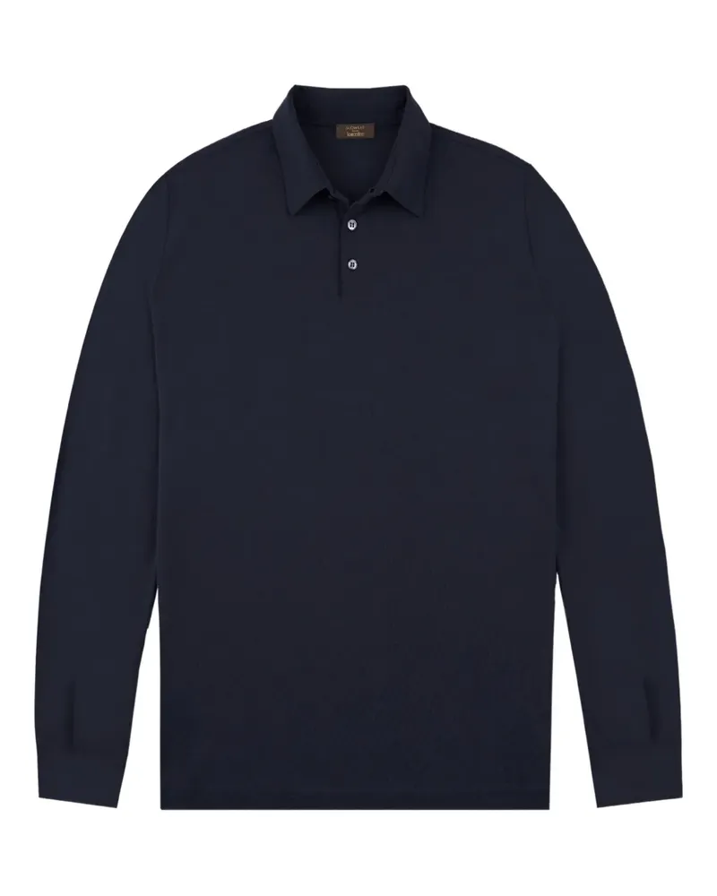 Slowear long-sleeve polo shirt - Blau Blau