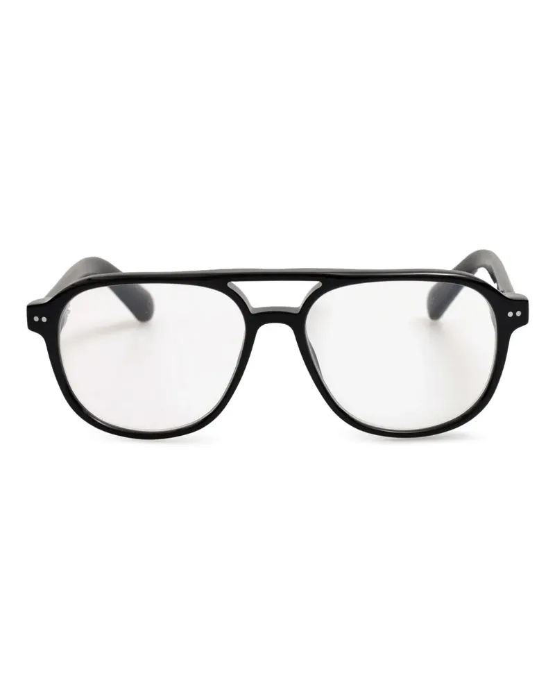 Jacquemus Klassische Pilotenbrille - Schwarz Schwarz
