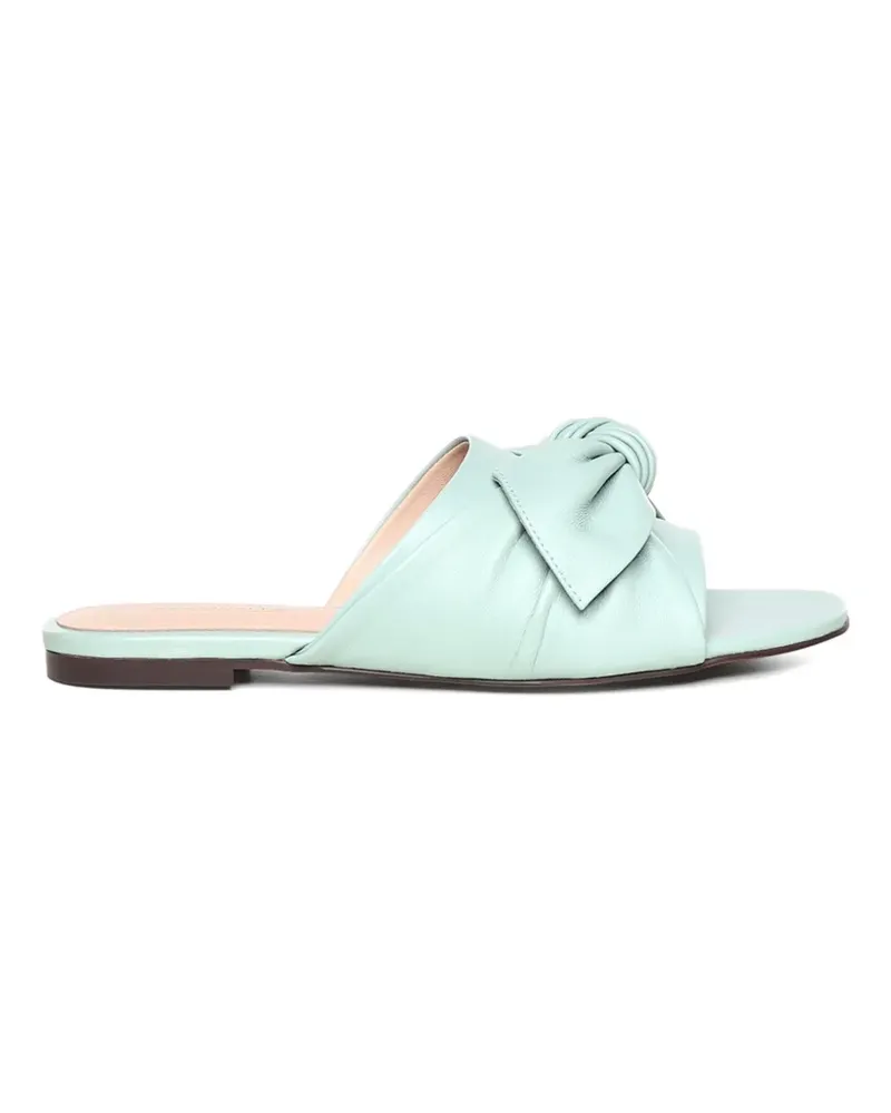 Coccinelle bow-detail leather flat sandals - Grün Grün