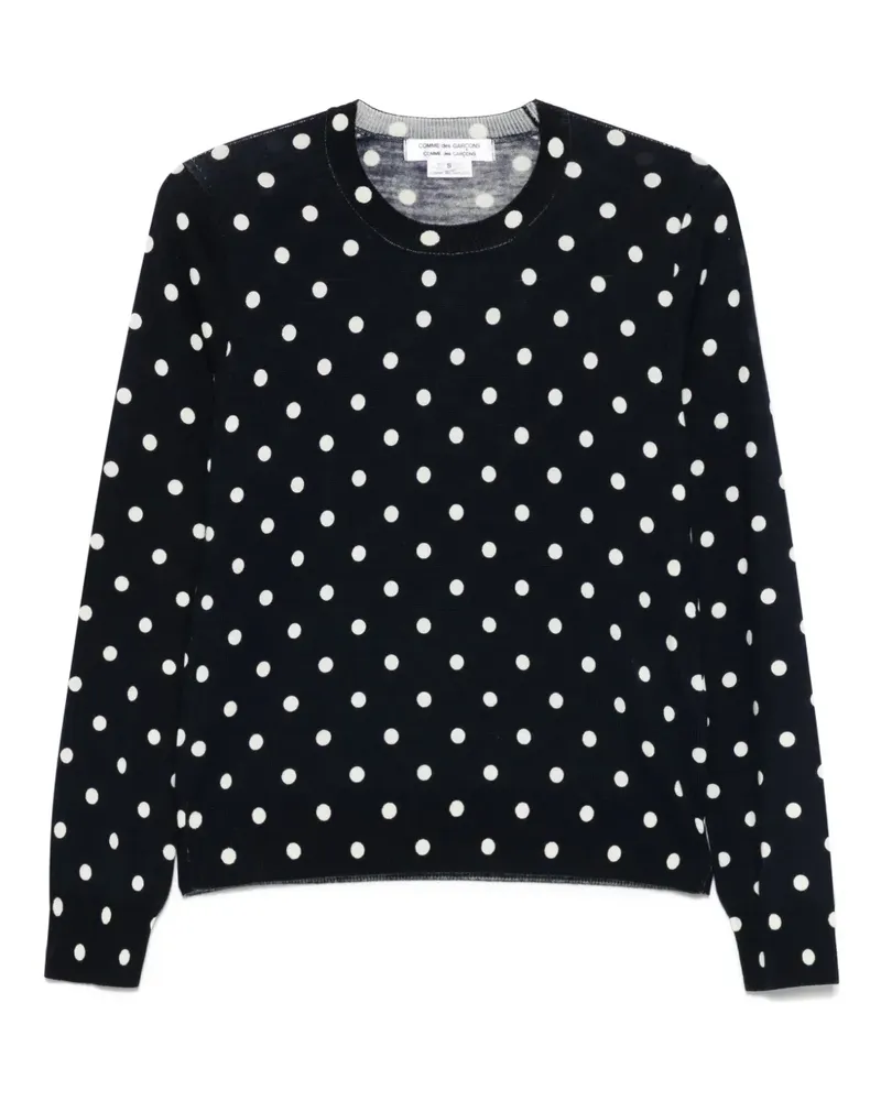 Comme des Garçons Pullover mit Polka Dots - Blau Blau