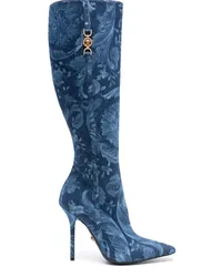 Versace Barocco Medusa '95 Stiefel 120mm Blau