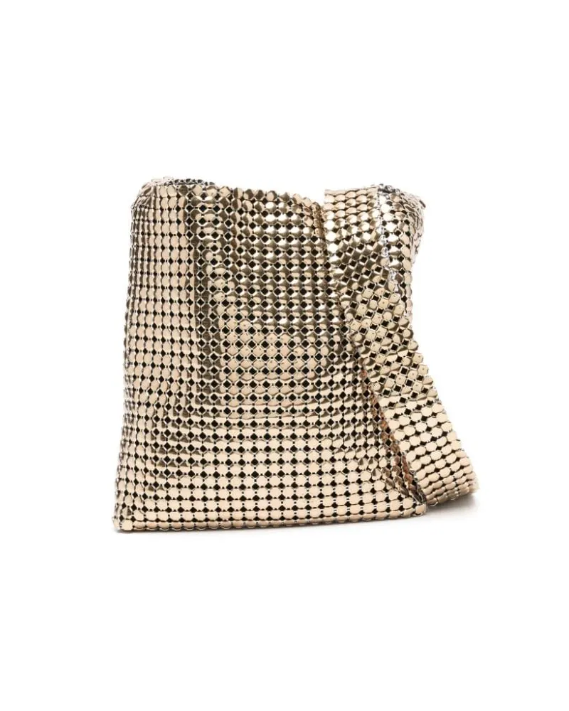 Paco Rabanne Metallische Schultertasche - Gold Gold