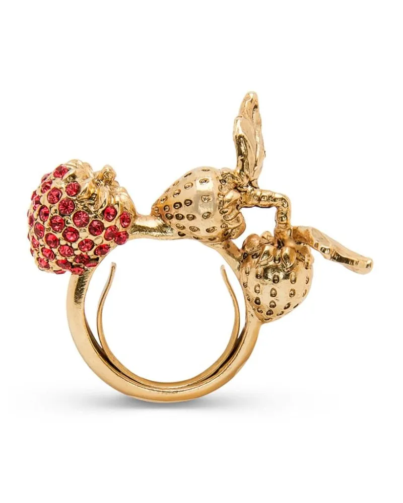 Oscar de la Renta Strawberry Ring Gold