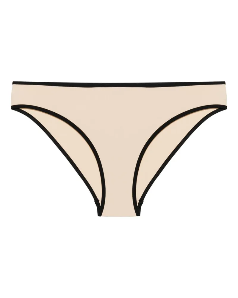 Totême Bikinihöschen mit gestreiften Abschlüssen - Nude Nude