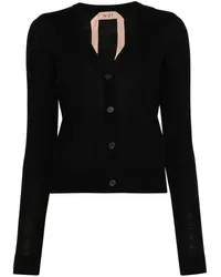 N° 21 Klassischer Cardigan Schwarz