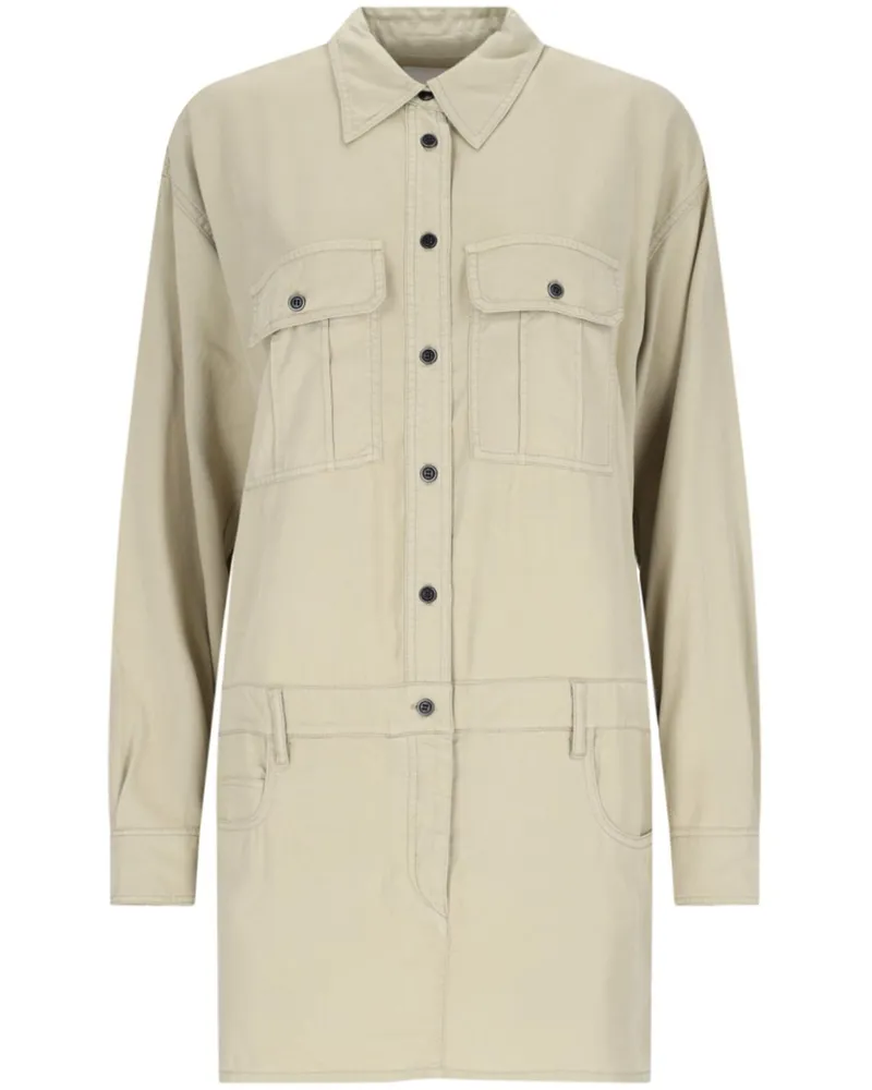 Isabel Marant Palvina Hemdkleid - Grün Grün