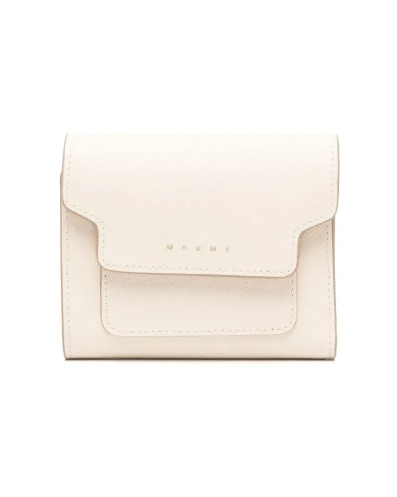 Marni Portemonnaie mit Logo-Stempel - Nude Nude
