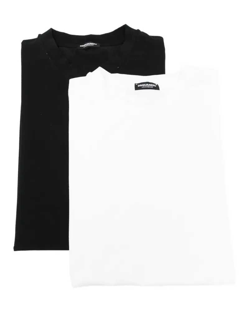 Dsquared2 T-Shirts mit rundem Ausschnitt (2er-Set) - Schwarz Schwarz