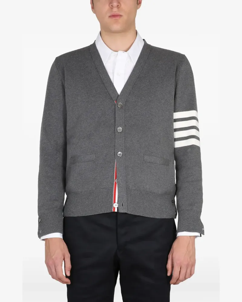 Thom Browne 4-Bar stripe sweater - Grau Grau