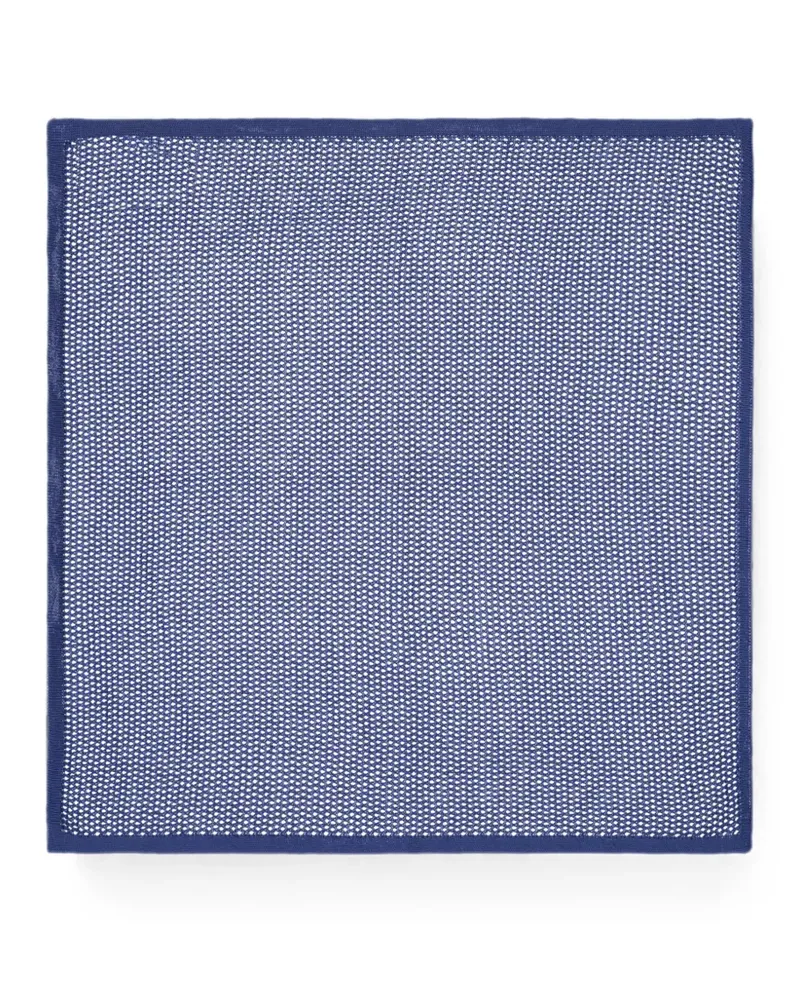 Ermenegildo Zegna open-knit pocket square - Blau Blau