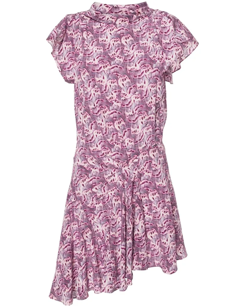 Isabel Marant Viona Midikleid mit Blumen-Print - Violett Violett