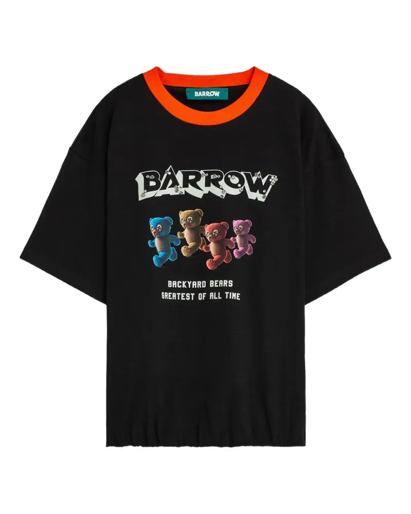 BARROW T-Shirt mit rundem Ausschnitt - Schwarz Schwarz