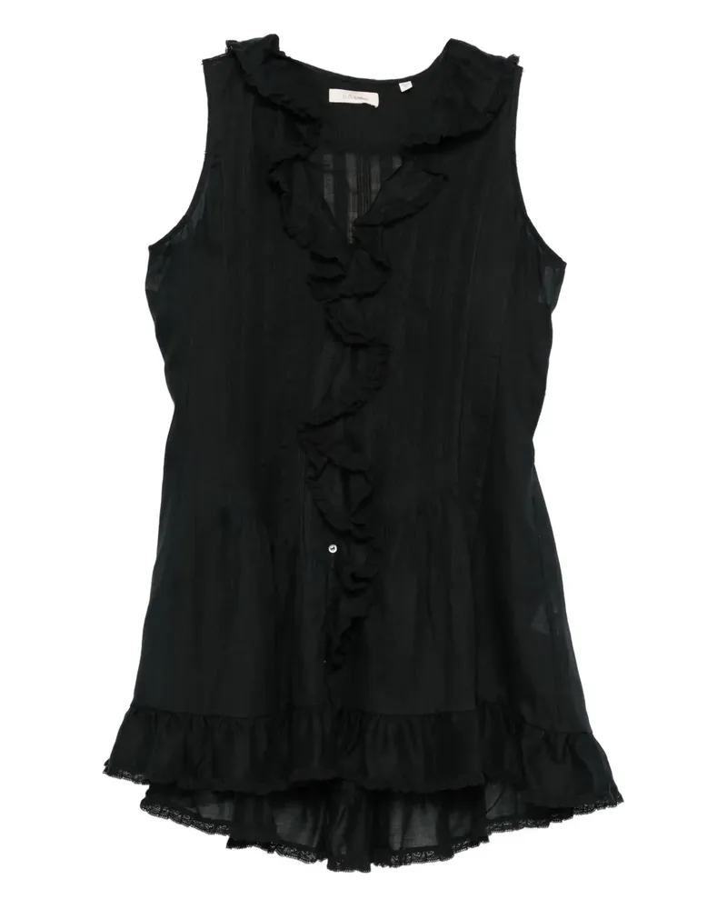 DÔEN Henrietta Minikleid - Schwarz Schwarz