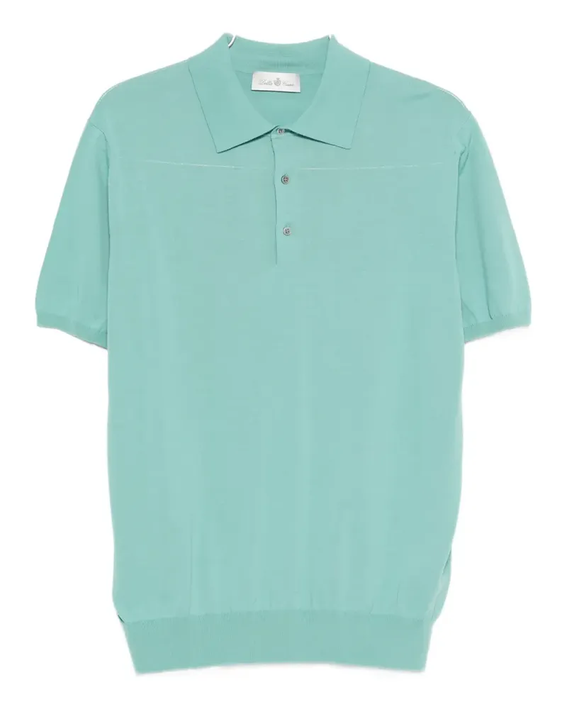 Della Ciana buttoned short-sleeve polo shirt - Grün Grün