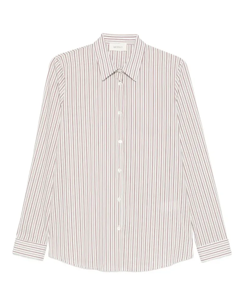 VICOLO striped shirt - Braun Braun