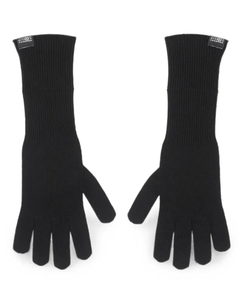 Maison Margiela wool gloves - Schwarz Schwarz