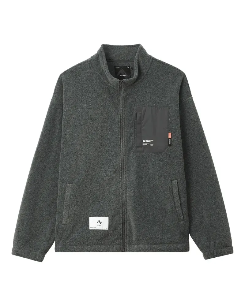 Izzue Jacke mit Logo-Print - Grau Grau