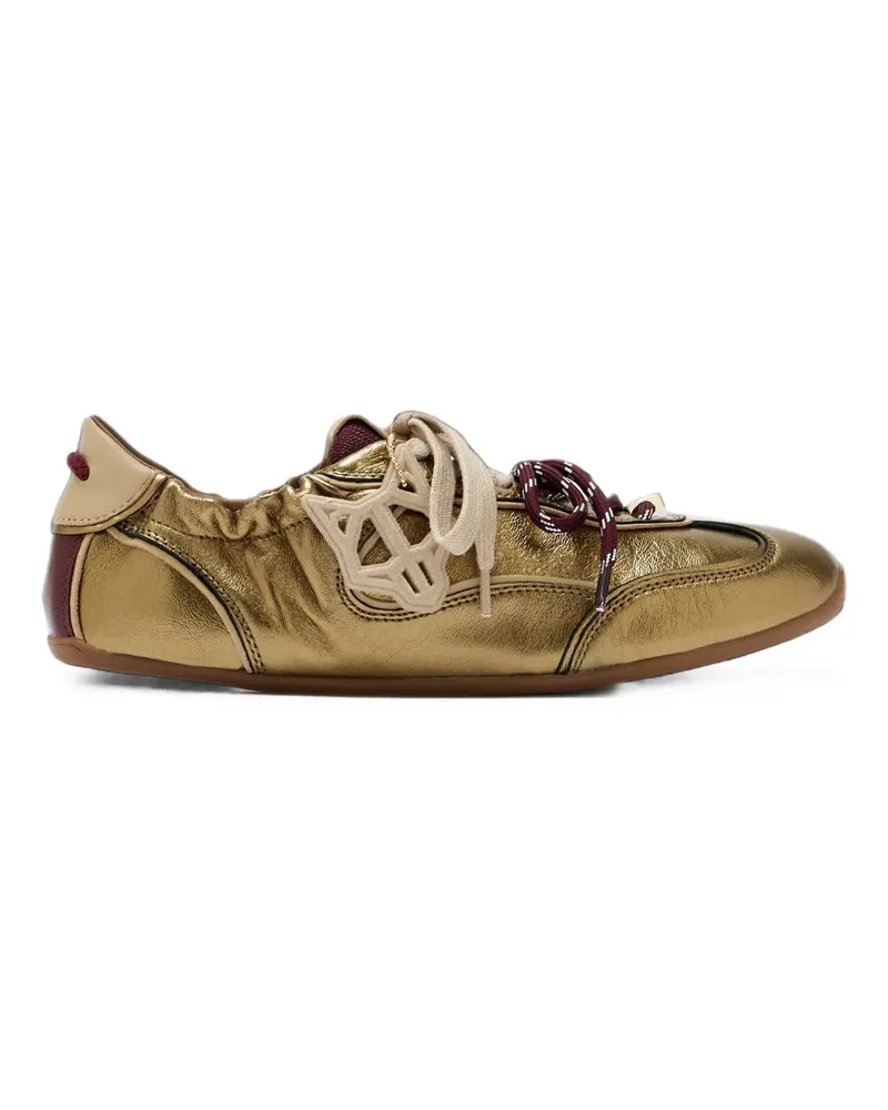 Naked Wolfe Soul metallic sneakers - Gold Gold