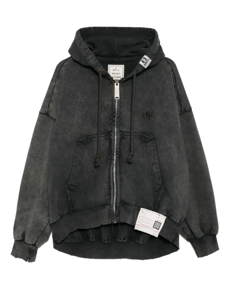 MIHARAYASUHIRO Hoodie mit Logo-Stickerei - Grau Grau