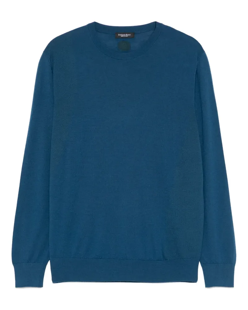 Stefano Ricci Fein gestrickter Pullover - Blau Blau