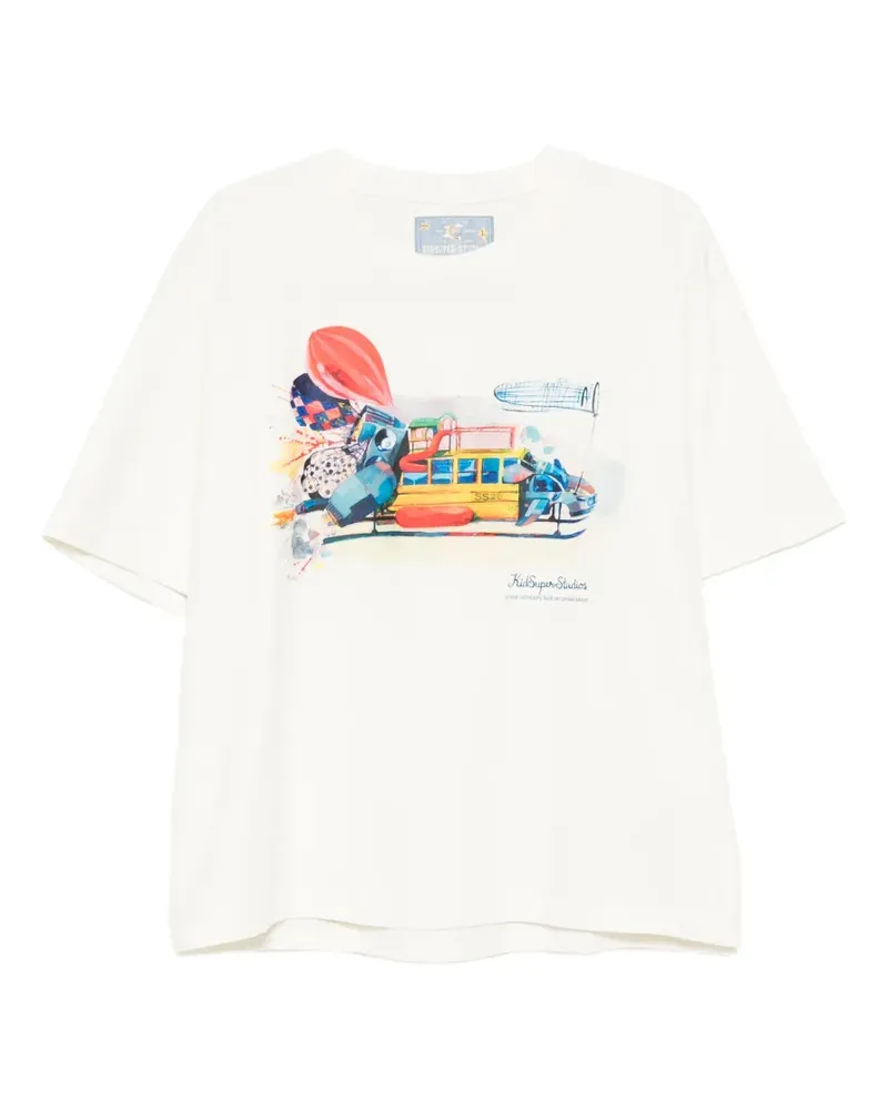 KidSuper T-Shirt mit grafischem Print - Nude Nude