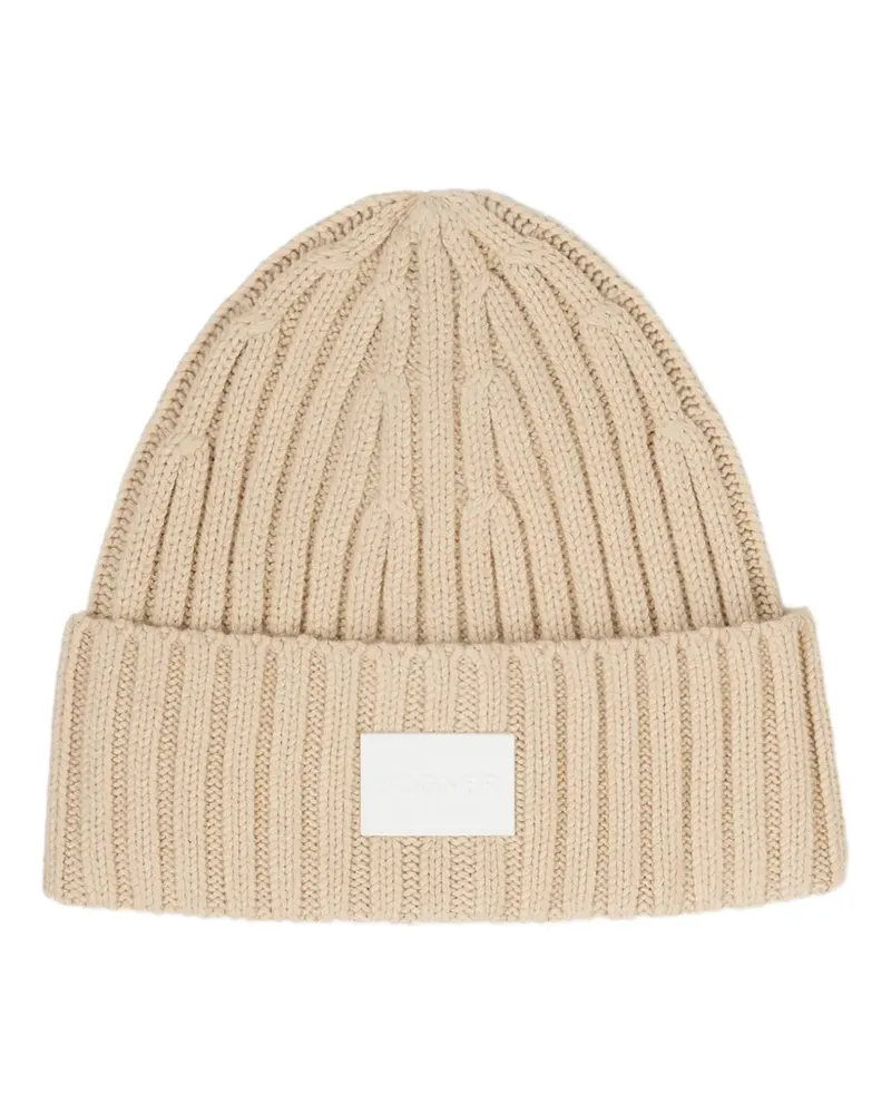 Bogner Gerippte Conrad Beanie - Nude Nude