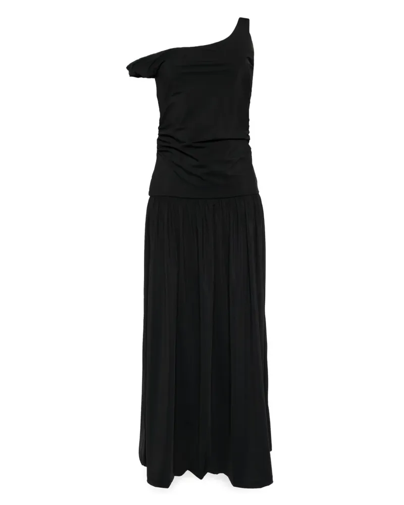 Róhe Schulterfreies Kleid - Schwarz Schwarz