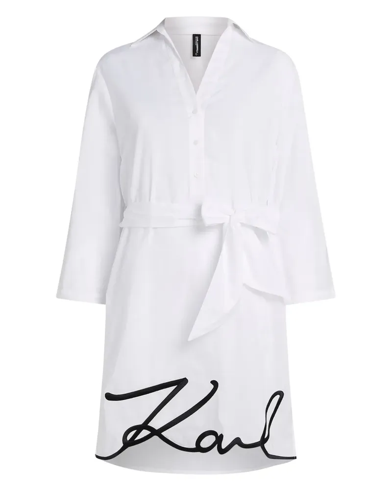 Karl Lagerfeld DNA Signature Strandkleid - Weiß Weiß