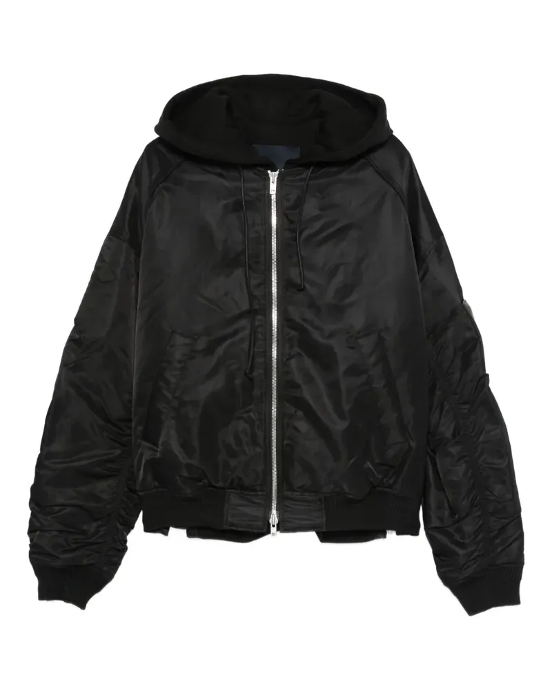 JUUN.J Bomberjacke mit Kapuze - Schwarz Schwarz