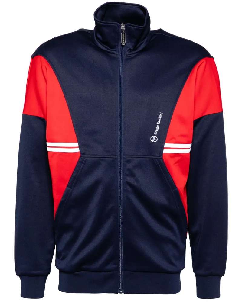 Sergio Tacchini Bestickte Sportjacke - Blau Blau