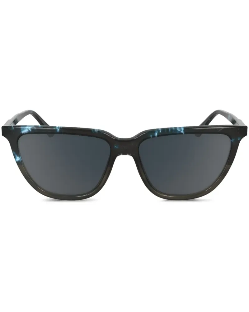 Calvin Klein Sonnenbrille mit eckigem Gestell - Blau Blau