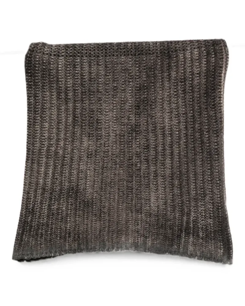 Avant Toi ribbed-knit snood scarf - Grau Grau