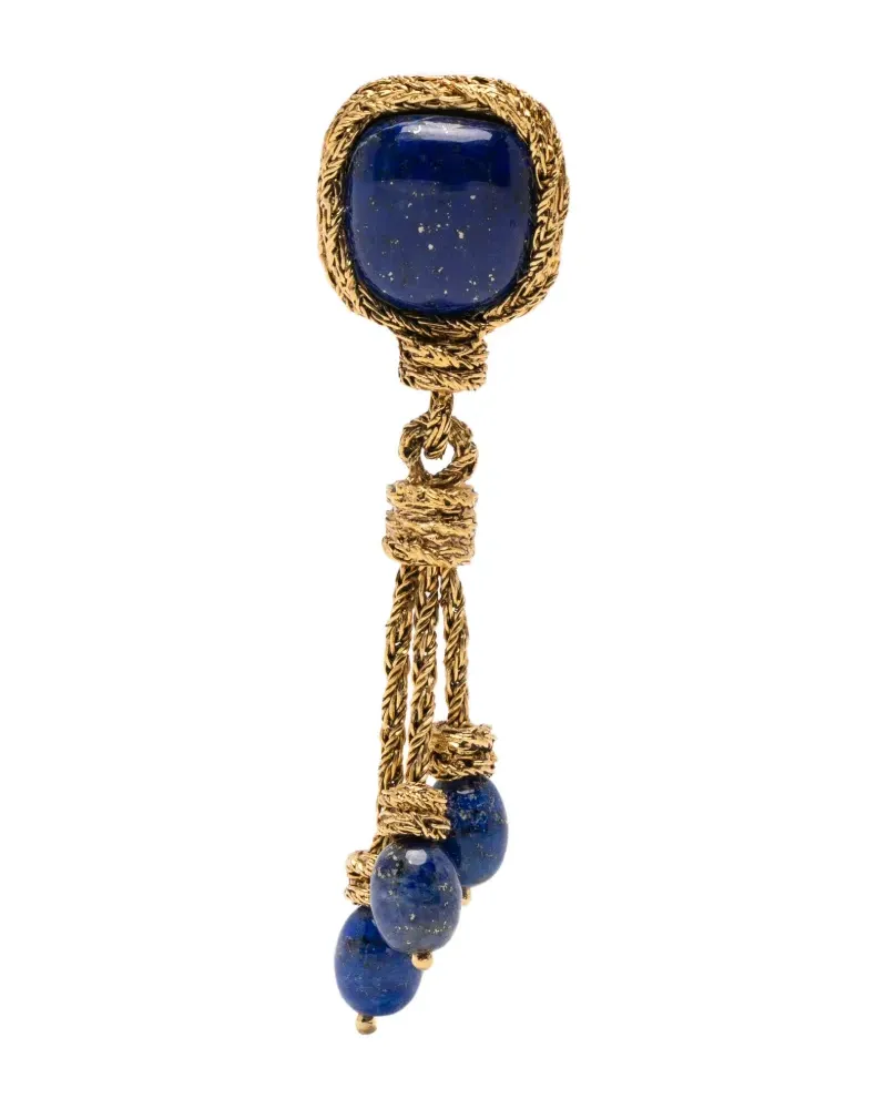 Aurélie Bidermann Miki lapis clip-on earrings - Gold Gold
