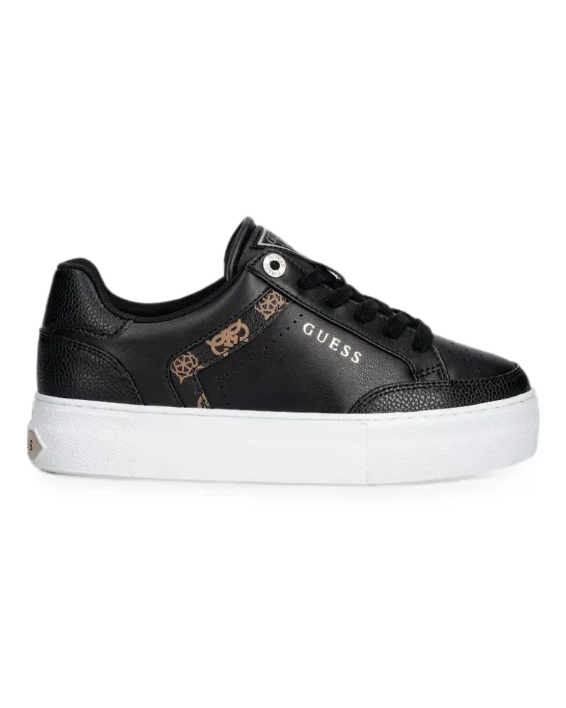 Guess Sneakers mit Kontrasteinsätzen - Schwarz Schwarz