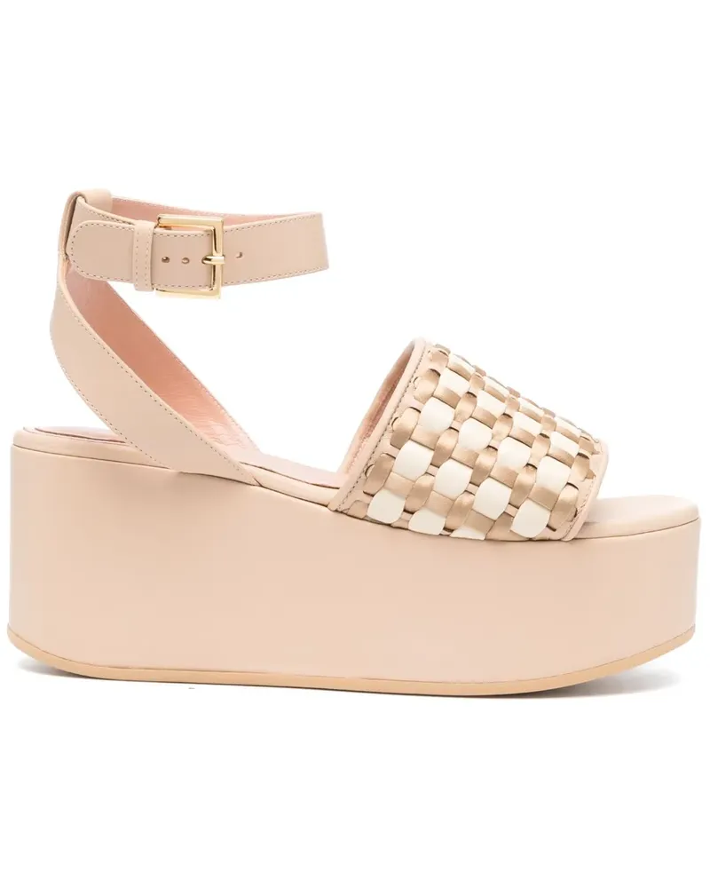 Alberta Ferretti Gewebte Sandalen - Nude Nude