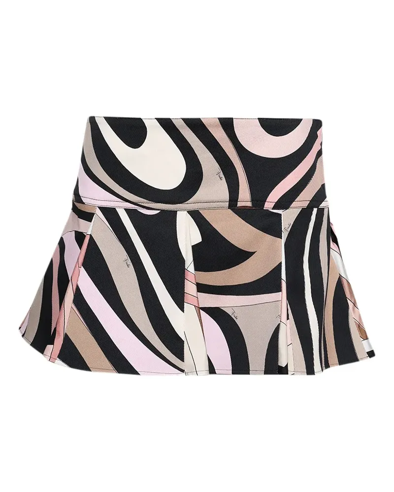 Emilio Pucci Minirock mit Marmo-Print - Schwarz Schwarz