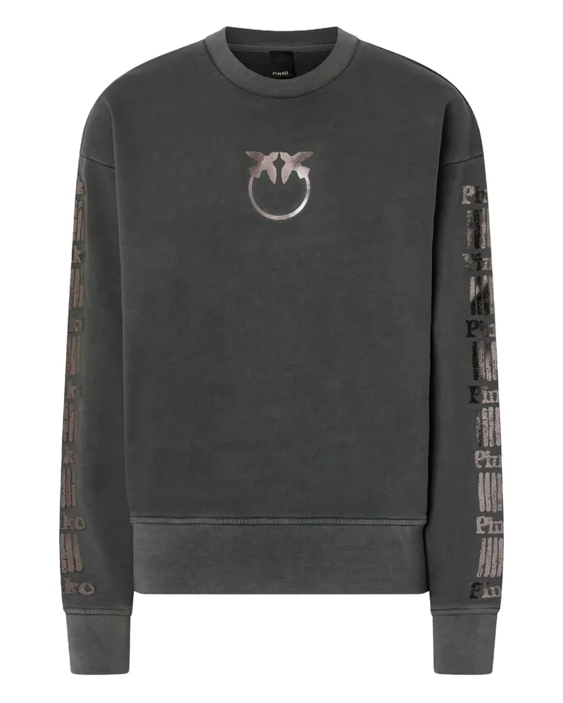 Pinko Sweatshirt mit Logo - Grau Grau
