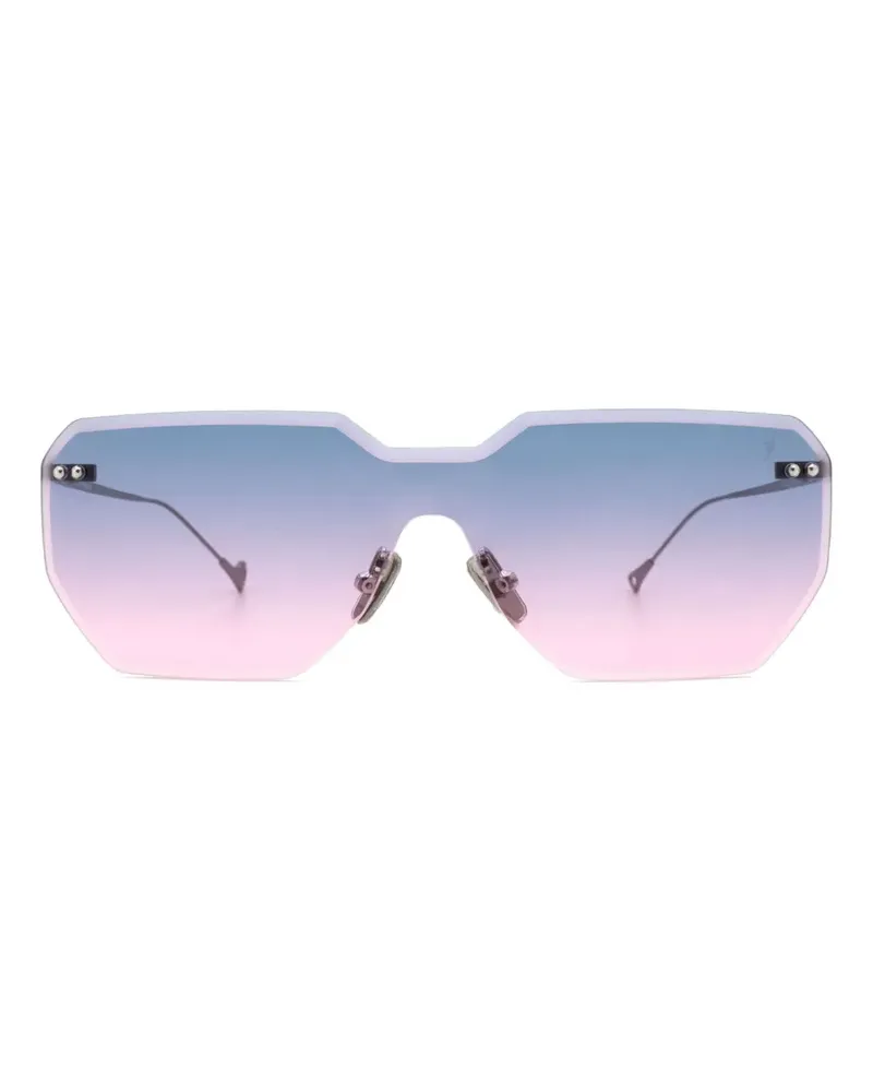 Eyepetizer Brickel Sonnenbrille mit geometrischem Gestell - Blau Blau