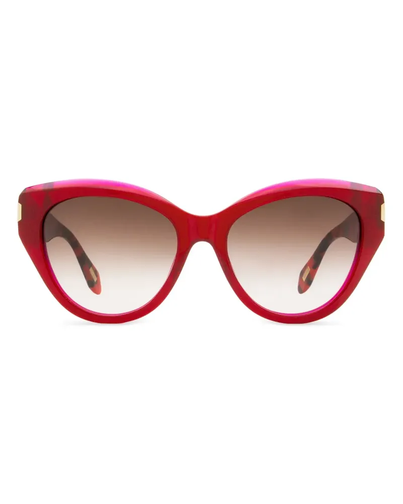 Just Cavalli Sonnenbrille mit Logo-Print - Rot Rot