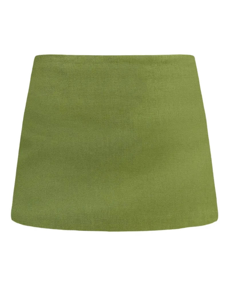 Reformation Tief sitzender Mia Minirock - Grün Grün