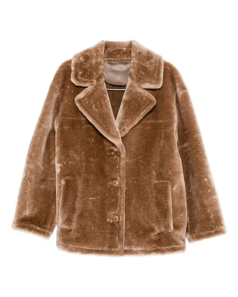 STAND notch-lapels coat - Braun Braun